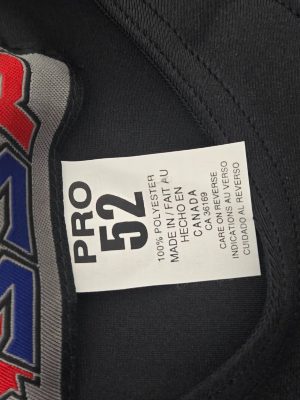 SSP Pro 52 Football Practice Jersey #35 Black Adult Made in Canada | Size Pro 52 - Picture 13 of 15